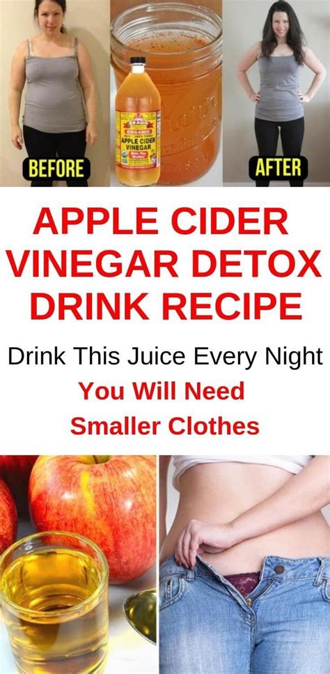 apple cider vinegar detox drink recipe drink this juice every night