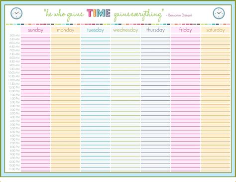 timetable template  timetabletemplateword timetable  blank