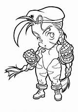 Fighter Street Coloring Chibi Pages Ken Template sketch template