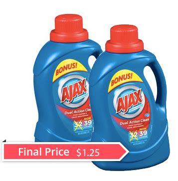 ajax laundry detergent    walmart coupons  freebies mom
