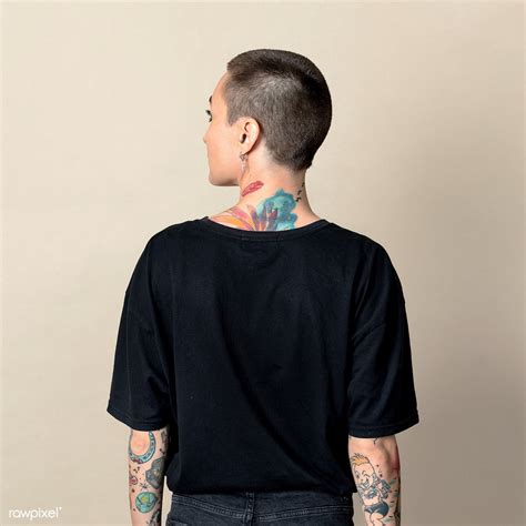 model  tattoo  black  shirt mockup premium image  rawpixelcom mckinsey shirt