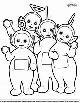 Coloring Teletubbies Pages Popular sketch template