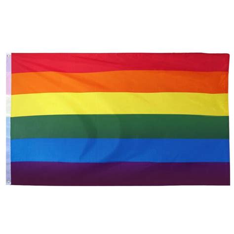 Gay Pride Rainbow Flag 8ft X 5ft Giant Premium