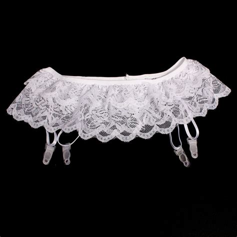 discount sexy lace embroidery stocking garter belt for women solid