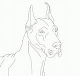 Coloring Dane Great Pages Lineart Dogs Danes Drawings Template Deviantart Comments Sketch Adults sketch template