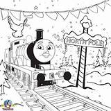 Coloring Thomas Christmas Train Kids Engine Edward Winter Sheets Pages North Pole Worksheets Boys Colouring Drawing Rides Drawings Ride sketch template