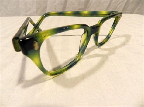 victory tortoise green vintage eyeglasses by sohovintageeyewear