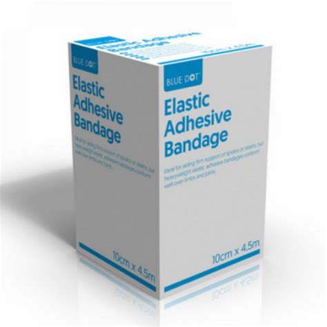 blue dot elastic adhesive bandage 10cm x 4 5m eab boxed