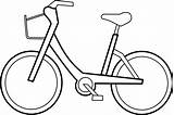 Bicycle Clip Clipart Line sketch template