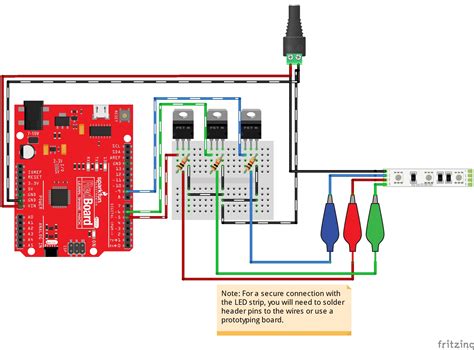 wire led strip wiring diagram   connect  led strip   power supply waveform