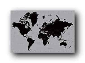 amazoncom world map contemporary poster art print posters prints