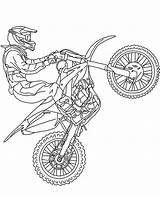 Motocross Cross Coloring Pages Motorbike Bike Printable sketch template