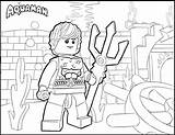 Aquaman Coloring Pages Lego Sketch Drawing sketch template