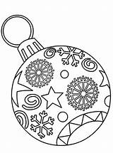 Christmas Bauble Coloring Kids Fun Votes sketch template