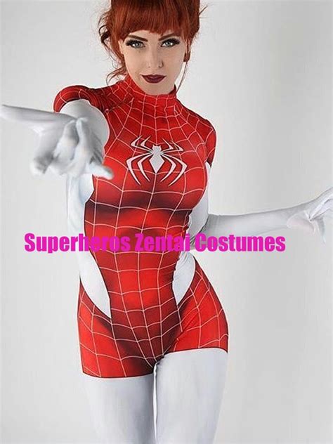 buy 3d printed mary jane spider girl costume mj spider