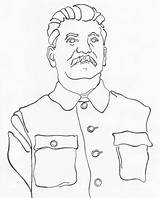 Stalin Joseph Drawing Getdrawings sketch template