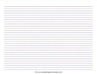 primary lined paper landscape  wellspring  worksheets