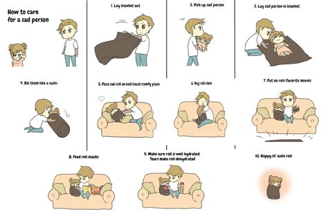 how to care for a sad person i wanna rofl