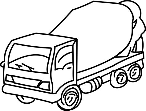 awesome cement truck  coloring page truck coloring pages cement