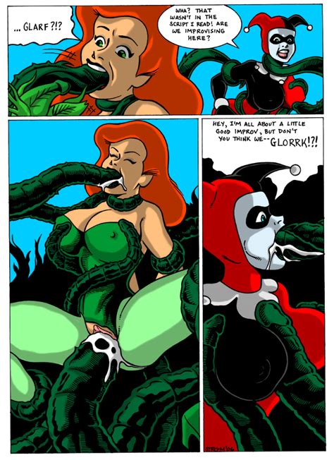 harley quinn and poison ivy lesbians 3 green thumb and pink