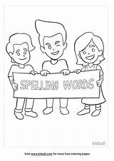 Spelling sketch template