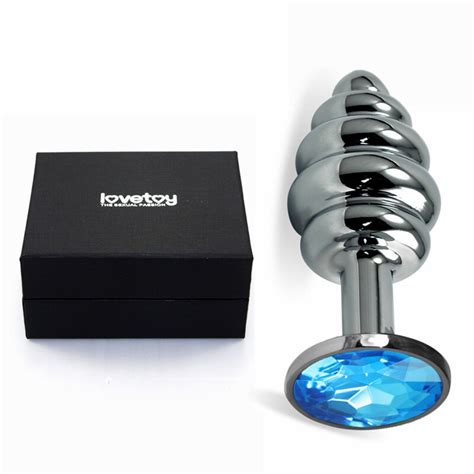 Lovetoy Silver Metal Anal Toys Butt Plug Stainless Steel Anal Plug Sex
