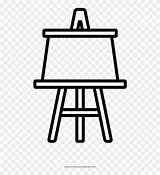Outline Easel Coloring Barbeque Hd Pngfind sketch template