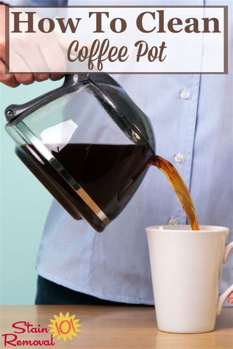 clean coffee pot tips  instructions coffee pot cleaning