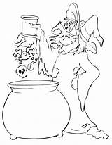 Bruxa Brujas Kolorowanki Cauldron Proyecto Colouring Witches 25c3 Aportaciones Familias 255b2 255d Desenho Colorear Potion Bom Divertimento Kleurplaten Pompoenen Bruja sketch template