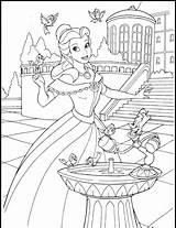 Castle Princess Coloring Pages Printable Color Getcolorings Print sketch template