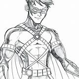 Robin Nightwing sketch template