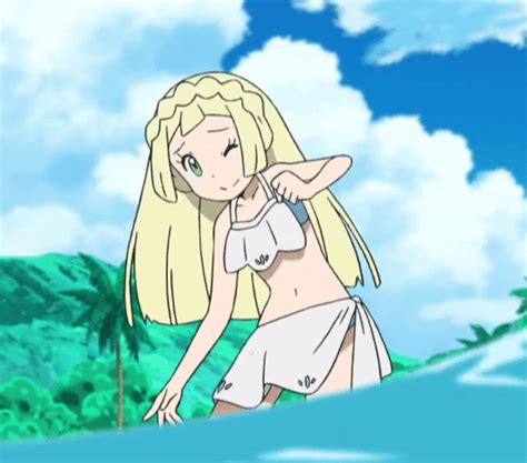 Lillie Splashing Water Pokémon Sun And Moon Know Your Meme