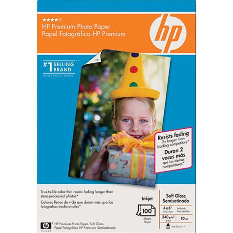 Hp Premium Soft Gloss Photo Paper 4x6 100 Sheets