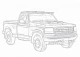 Ford F150 1992 1996 Aerpro Drawing Line Truck Drawings U152 Explorer 3rd 2002 Gen 2005 Dates sketch template