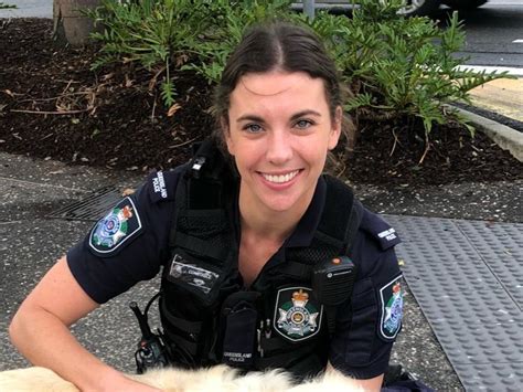 qld police twitter facebook go crazy for photo of hot female cop