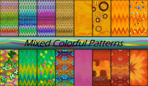 mixed colorful patterns  allison  deviantart