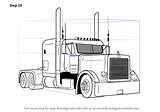 Peterbilt Truck Drawing 379 Draw Semi Coloring Trucks Sketch Pages Step Drawings Car Tutorials Drawingtutorials101 Big Custom Template Learn Clipart sketch template