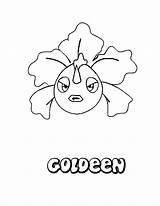 Pokemon Coloring Pages Goldeen Water Type Fire Color Print Online Hellokids Printable Colorings Getcolorings Search Comments Characters Outstanding sketch template