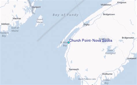 Church Point Nova Scotia Tide Station Location Guide