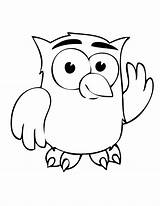 Owl Coloring Pages Cartoon Clipart Cute Clip Clipartbest Printable Owls Waving Drawing Library Print Cliparts Tree School Color Barn Starry sketch template