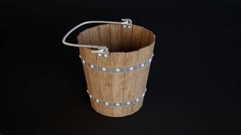 model bucket wooden
