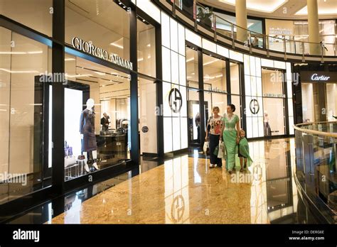 luxury fashion stores  mall   emirates shopping centre  dubai united arab emirates