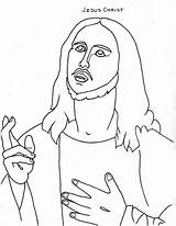 Jesus Coloring Pages Printable Christ Kids Children Face Drawing Color Getdrawings Getcolorings Reduced Print Draw sketch template