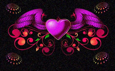 heart  wings wallpaper wallpapersafari