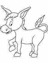 Donkey Coloring Cute Pages Printable Burro Drawing Public Template Domain Categories sketch template