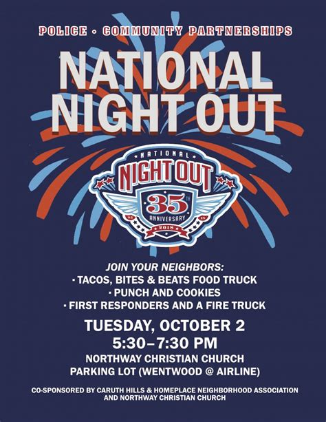 national night  flyer template  nismainfo