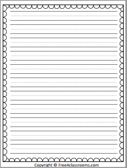 printable primary handwriting paper primary paper lined paper