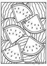 Watermelon Watermelons Iheartcraftythings Slices sketch template
