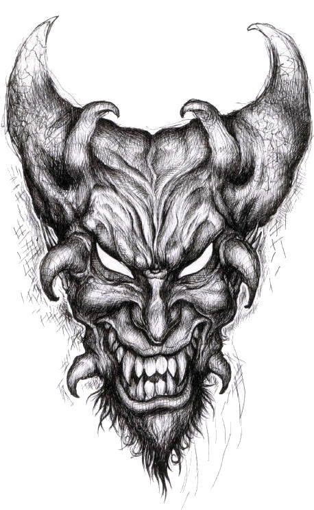 image result  evil demon coloring pages body art tattoos demon