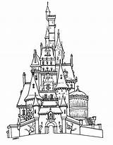 Castle Coloring Pages Drawing Houses Creepy Sleeping Beauty Haunted Color Getdrawings Spooky Getcolorings Printable High House sketch template